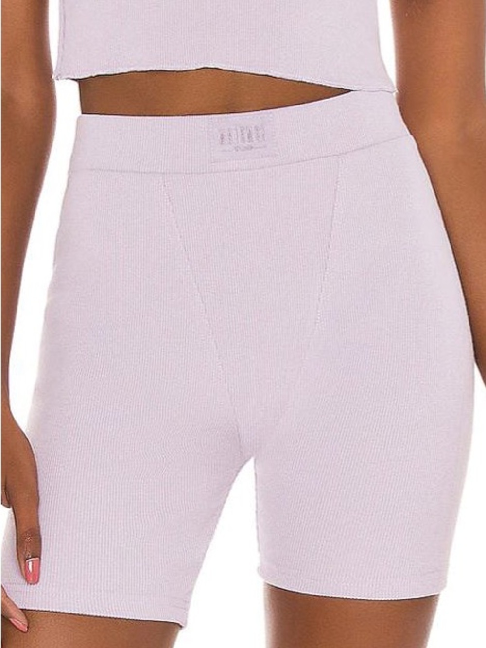 Winter Muse LNGE Rib Short in Lilac